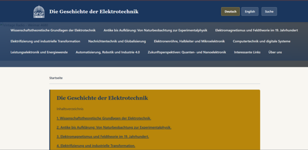 Die Geschichte der Elektrotechnik