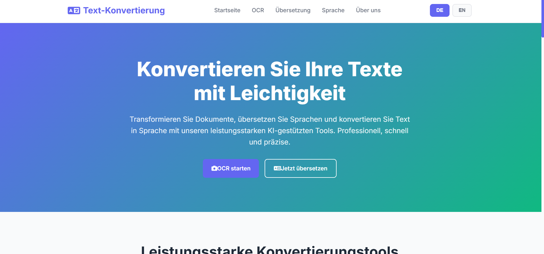 Text Conversion website