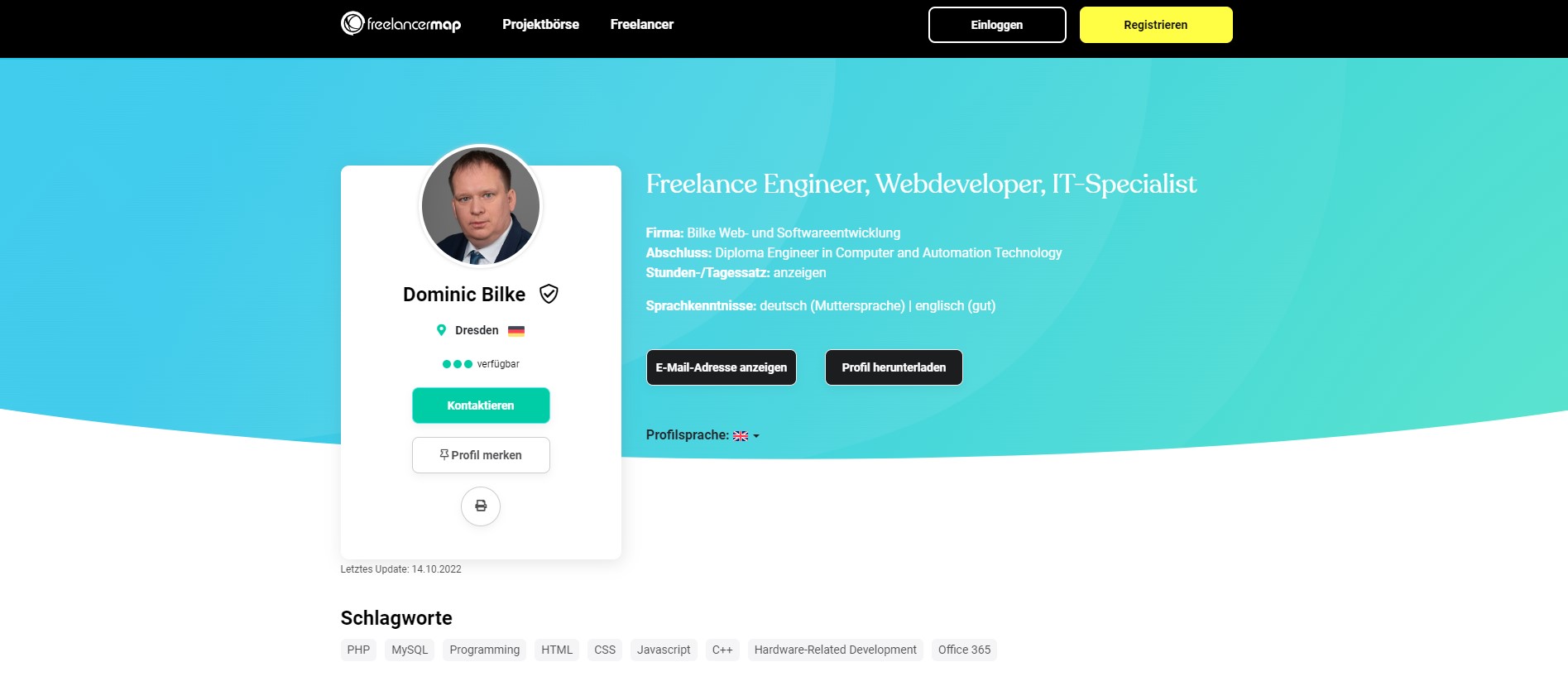 FreelancerMap profile