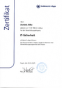 IT security certificate FernUniversität Hagen
